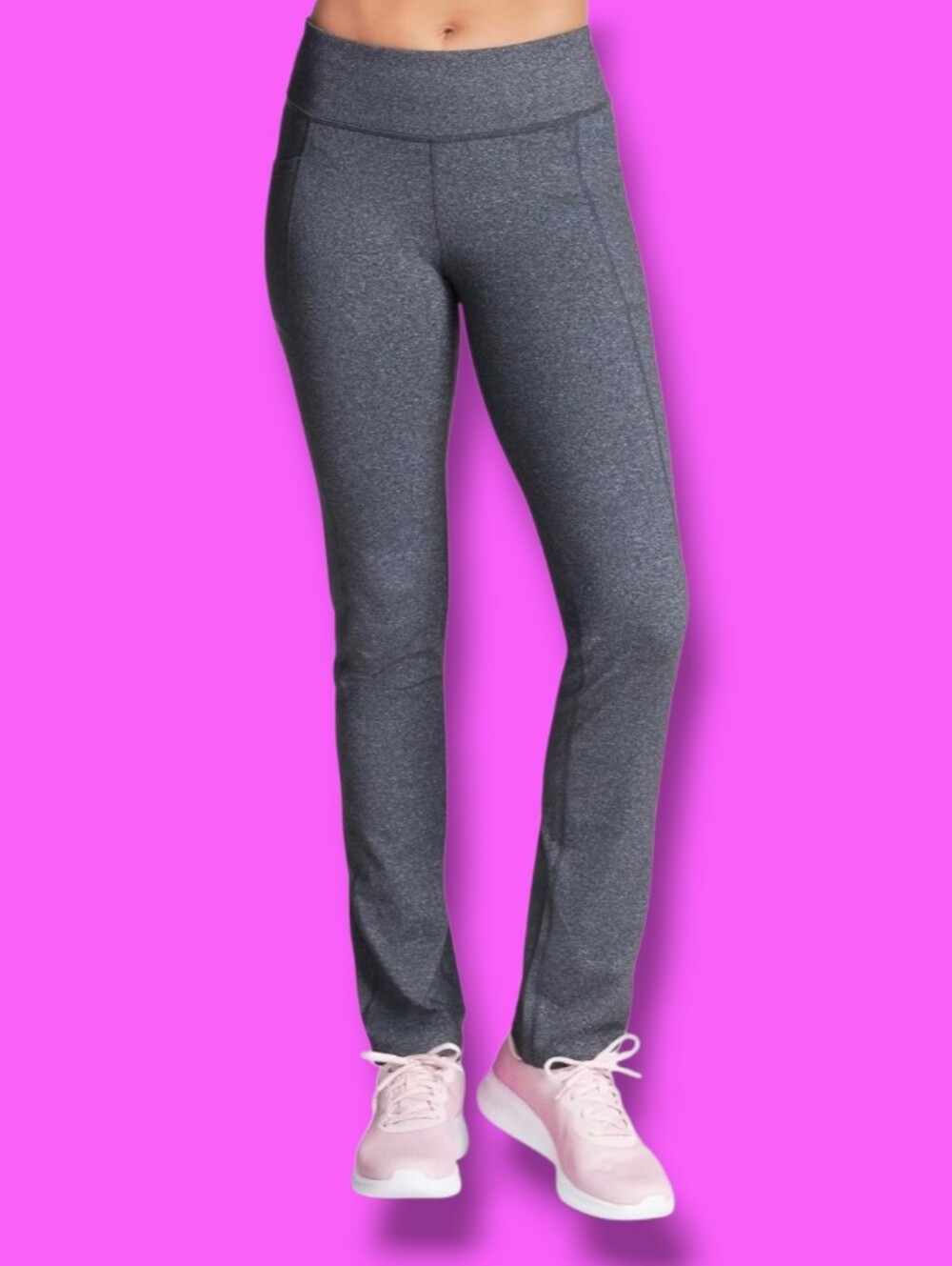 Skechers Women's Go Walk Heathered Gray Boot Cut Joy Pants 3XL
